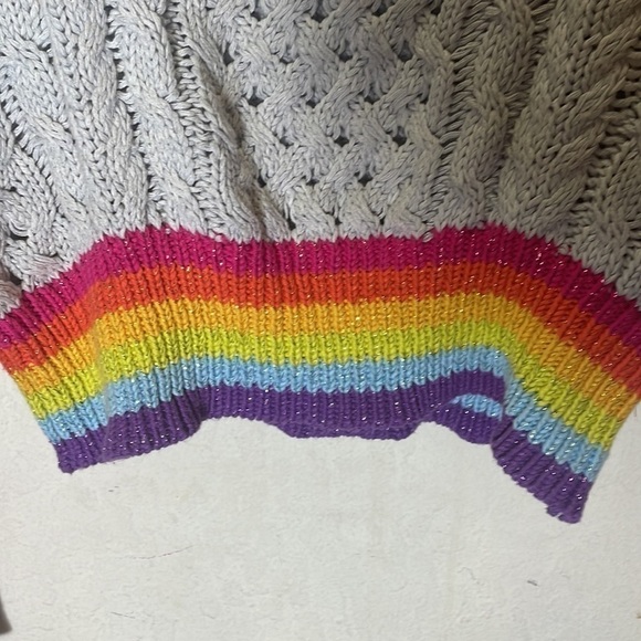 Le Superbe Silver Lining Sinbad Cotton Cashmere-Blend Sweater Size XS - Picture 10 of 12